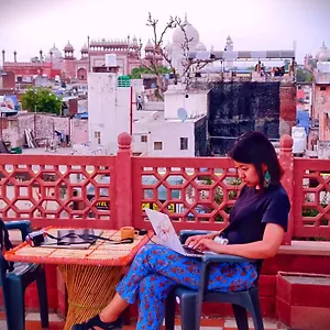 Affittacamere India Walking Distance From Taj Mahal-- Rooftop Taj Mahal View